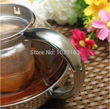 Huiwill new Coffee tea pot Stainless Steel Faced Modern Infuser filter strainer 600ml Herbal With Filter