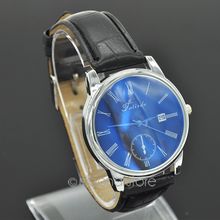 Men s Fashion Casual PU Leather Band Quartz Analog Wrist Watch B MPJ710 A5