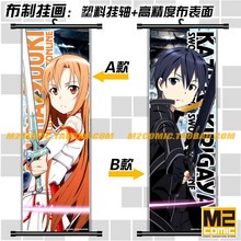 Home Decor decorative HD cartoon anime scroll paintings mural poster art cloth canvas paintings wall picture
