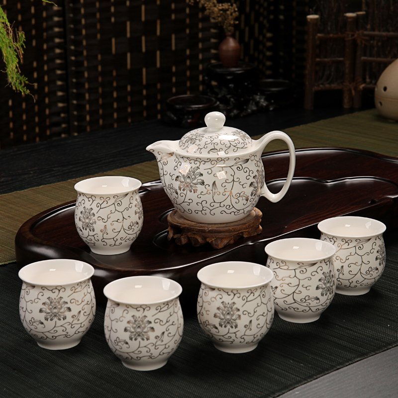 2015 New Arrival 7 9 Multi Crackle Glaze Ceramic Porcelain Coffee Tea Sets