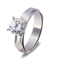 Antique Couple Promise Titanium Stone One Ring Joyas Alliances Marriage Men 316L Stainless Steel Moissanite Jewelry