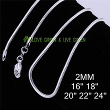  0 99 factory snake chain men women 16 18 20 22 24 inches 925 sterling