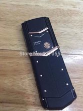 2015 Perfect TOP Quality VIP VERT Signature Invisible Button luxury cellphone Genuine Leather Stainless Steel Body