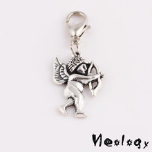 Yani Jewelry 5pcs/lot Zinc Alloy Love Cupid Dangles Pendants fit floating charms locket pendant necklace