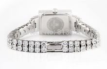 Free shipping Brass Watch Bracelet Wedding Jewelry with Shell Glass platinum plated for woman with cubic