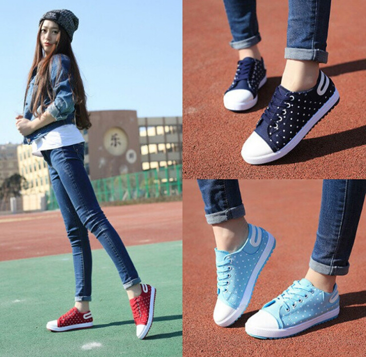 size35 40 Hot 2015 new fashion sneakers for women canvas shoes lovers shoes breathable flat low