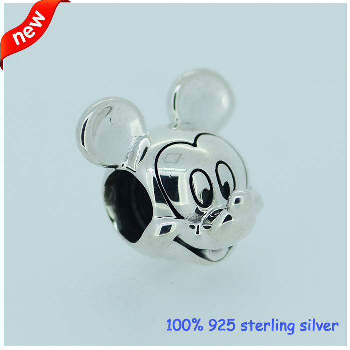 Fits Pandora Bracelets Mickey Silver Beads Newest Original 100 925 Sterling Silver Charm DIY Jewelry Wholesale