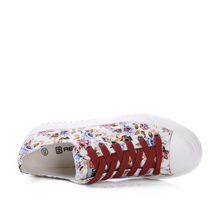 The Spring 2015 College Floral Canvas Korean Thick Soled Shoes Shoes Small Fresh Sweet Muffin