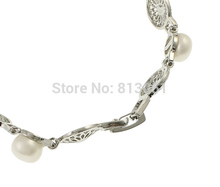 Free shipping Women Watch Bracelet Tibet Jewelry Brass with pearl plated with rhinestone nickel lead cadmium