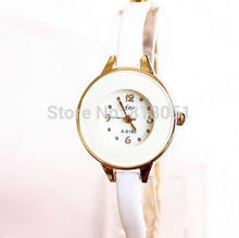 Free shipping!!!Women Watch Bracelet,Wholesale 2014 Jewelry, Zinc Alloy, with Glass & Resin, Flat Round, gold color plated