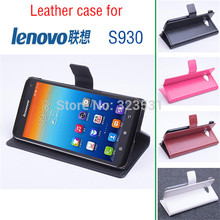 Free Shipping! Wallet style High quality lenovo S930 Smartphone Stand Cover pu Leather Case. Case For lenovo S930 Phone