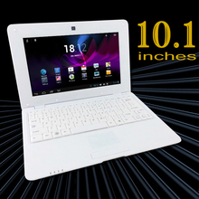 2015 cheap white 10 inch mini dual core laptop netbook android 4.2 keyboard netbook computer with russian keyboard for sale