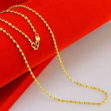 2015 Hot men necklace Wholesale Free shipping 24k gold necklace top quality necklace Cool Men s