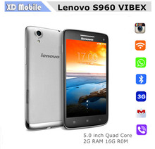 Original Lenovo S960 VIBE X Mobile Phones 5.0 Inch FHD Screen MTK6589W 1.5GHz 2GB 16GB 6.9mm Ultrathin 3G GPS Android Phone