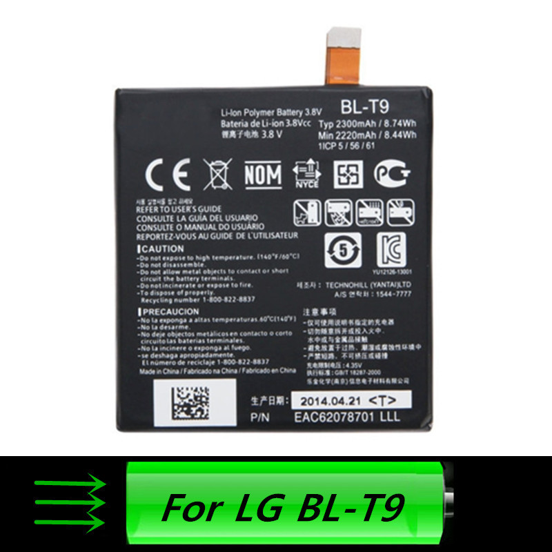 100%   lg d820 d821 google nexus 5 t9 t9 bl-t9 2300     bateria  