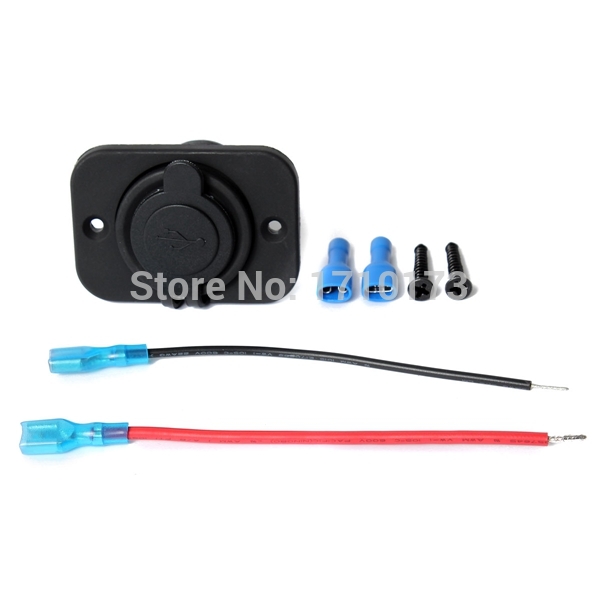Brand New High quality and durable 12V Dual USB Car Motorcycle Socket Splitter Power Adapter Mobile