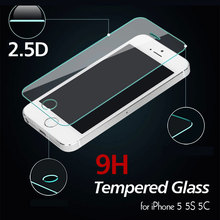 Wholesale 10Pcs Ballistic Tempered Glass Screen Protector for iPhone 5S 5C 5 Japanese Ultra thin Explosion
