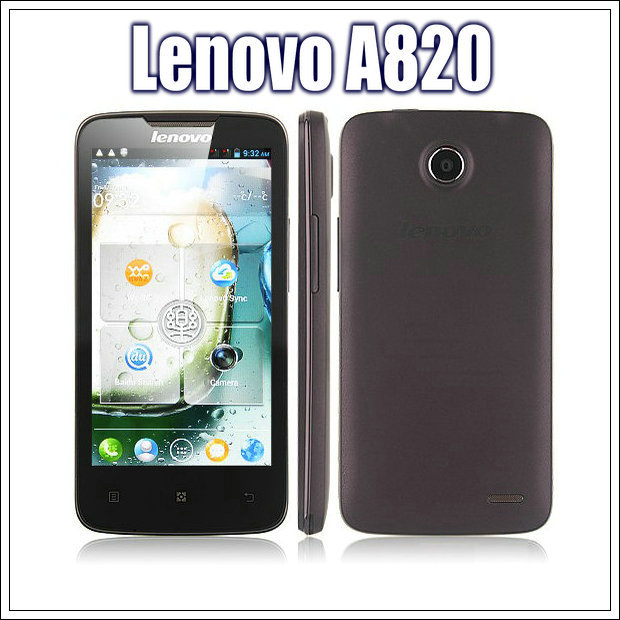 original Lenovo A820 cell phones Quad core mobile phone android 4 0 4 5 Mobile phone