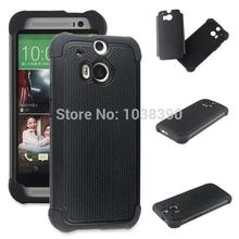 2 in 1 Rubber Silicone PC Rugged Hybrid Shockproof Impact Matte Hard Case Cover For HTC