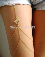 2015 hot fashion summer sexy body chains New body jewelry simple legs chain vintage Thigh chain