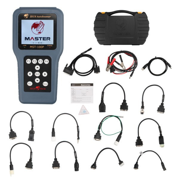Free Shipping MST 100P 8 in 1 Handheld Motorcycle Scanner MST100P ZEUS AutoScanner MST 100P