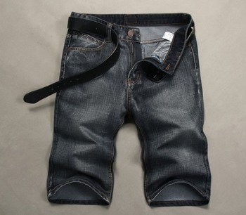 Новые джинсовые шорты для мужчин 2015 летние джинсы бренд класса люкс серый свободного покроя известный дизайн брюки джинсовые мужчин одежда бренд размер : 28-38 горячая