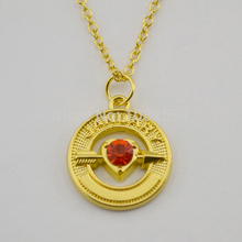 2015 Wholesale 18k Gold Cupid Arrow With January Birthstone Living Memory Pendant Necklaces For Women Fashion