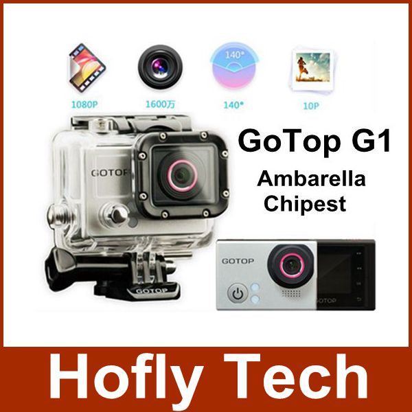 Mini Camcorder GoTop G1 Full HD 1080P Action Camera Ambarella Chipest 60M Waterproof Sports Camera Gopro