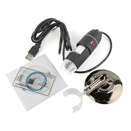 USB 8 LED 500X 2MP Digital Microscope Endoscope Magnifier Video Camera Black High Quality Brand New