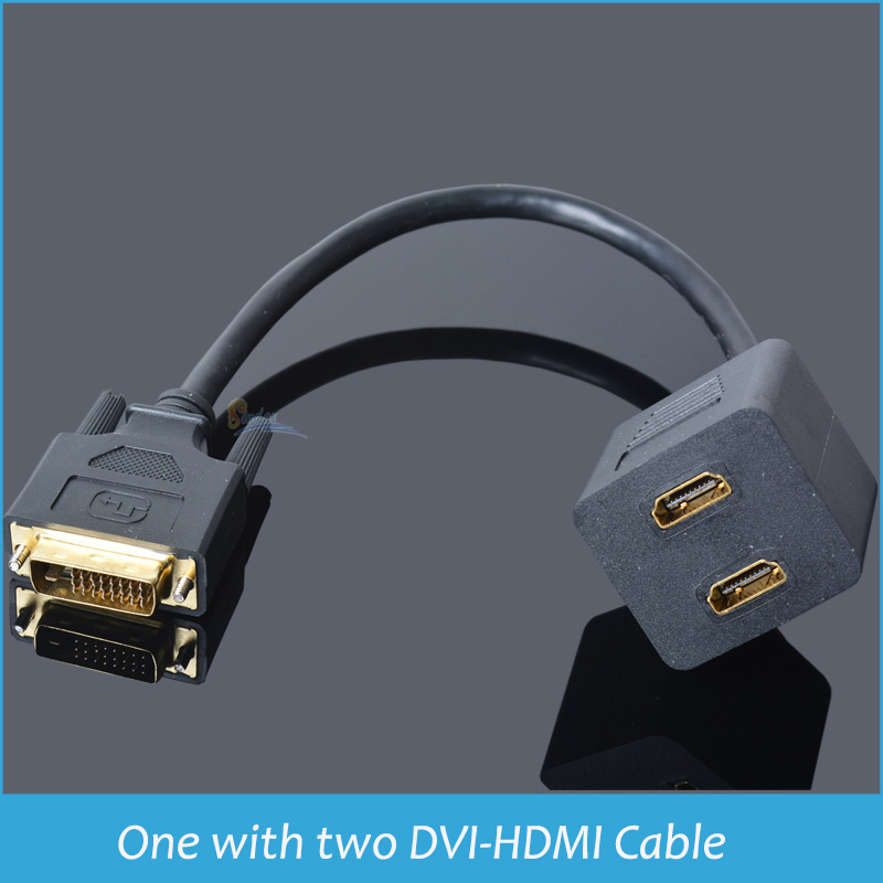 Купить DVI к hdmi * 2 dvi, один с двумя dvi-hdmi кабель, drag провод с