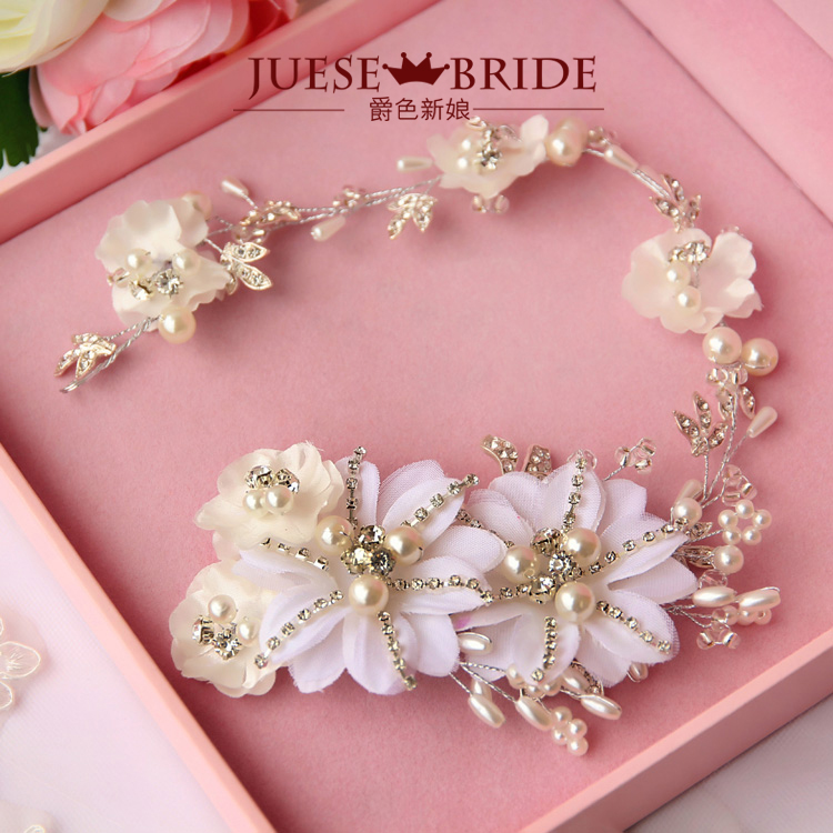 The bride hair accessory marriage pearl rhinestone wedding accessories