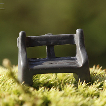 Искусственный стул смолы ремесла орнамент микро ремесло миниатюрный садовый гном мосс террариум бонсай декор для дома