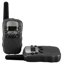 T-388 2pcs Dual Black Adjustable Portable Mini Wireless LCD 5KM UHF Car Auto VOX Multi Channels 2-Way Radio Travel Walkie Talkie