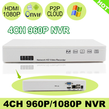 4CH NVR Network Video Recorder HD 1080P Smartphone View Support Onvif 2.0 HDMI Output P2P H.264 Easy Access