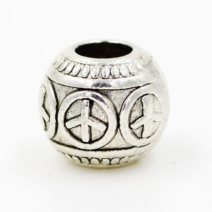 1pcs New Jewelry CND Silver plated Big Hole Loose Ancient European Beads Style Charms DIY Bead
