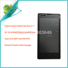 Original Xiaomi Mobile Red Rice 4.7” 3G TD-SCDMA Android Mobile Phone Quad Core 8MP Dual SIM GPS Buetooth Russian MultiLanguage