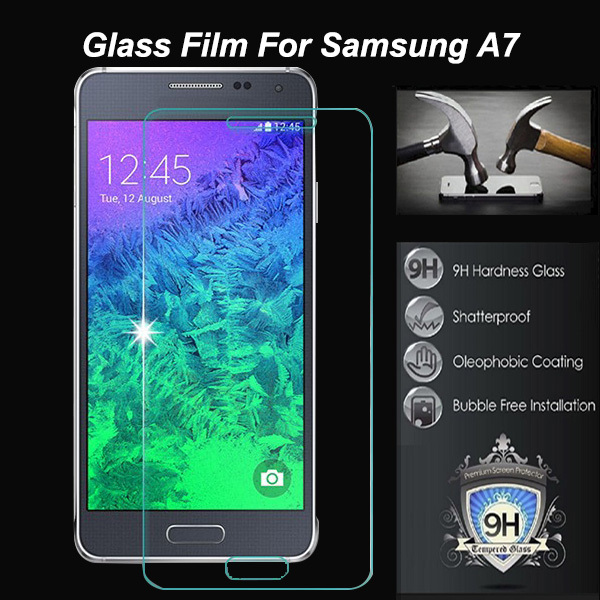 0 26mm tempered glass screen protector For Samsung Galaxy A7 A700 A700F mobile phone protective Lcd