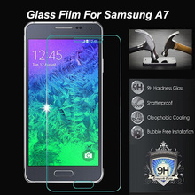 0.26mm tempered glass screen protector For Samsung Galaxy A7 A700 A700F mobile phone protective Lcd film