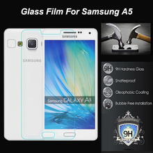 Ultra slim 0.26mm Mobile Phone Protector Screen Explosion-proof Tempered Glass Protective Film for Samsung Galaxy A5 / A500F