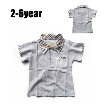 Новый горячий ребенок мальчик футболка серый, весна лето дети одежда с коротким рукавом, дизайн детской одежды майка, футболка для бабьем
