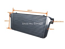 Turbo intercooler Core size 600mm 300mm 100mm In Outlet 3inch A002 Universal Type Front Mount intercooler