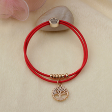 2015 Colorful Gold Bead Hollow Crown to us oso Bear Bracelet Charm pulseras pulseira Love Tree
