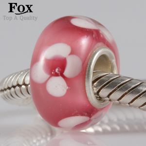 4 5mm Hole Fashion DIY Jewelry 925 sterling silver Loose Glass Charm Beads fit for European