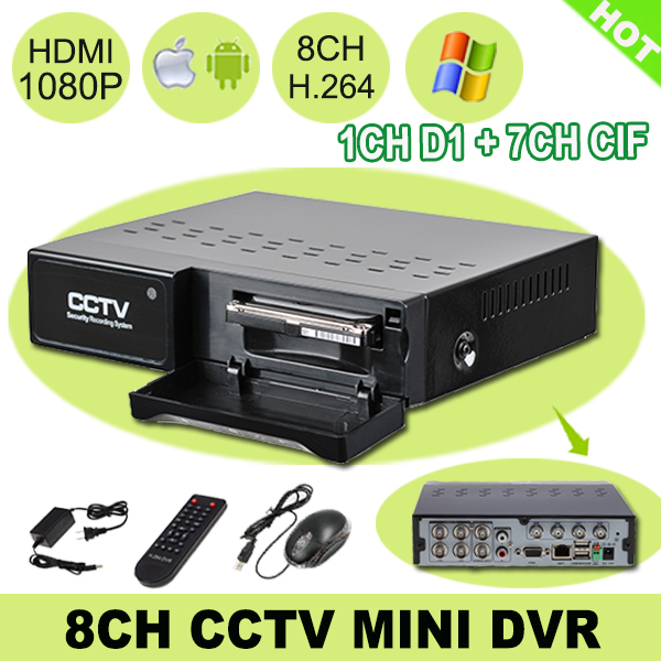 Security CCTV DVR 8 CH H 264 Touch Panel DVR Recorder Support 2 5 Inch Hard