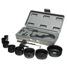Best Promotion 11Pcs Hole Saw Cutting Set Kit 19-64mm Wood Metal Alloys Circular Round & Case Excellent Quality