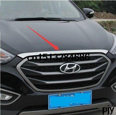 High quality Stainless Steel Decoration Front car hood cover trim one pcs for Hyundai ix35 2013