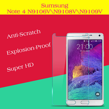 Стекло экран протектор для Note4 премиум закаленное стекло экран протектор для Samsung Galaxy Note 4 N9106 фильм BXYSJ138-50