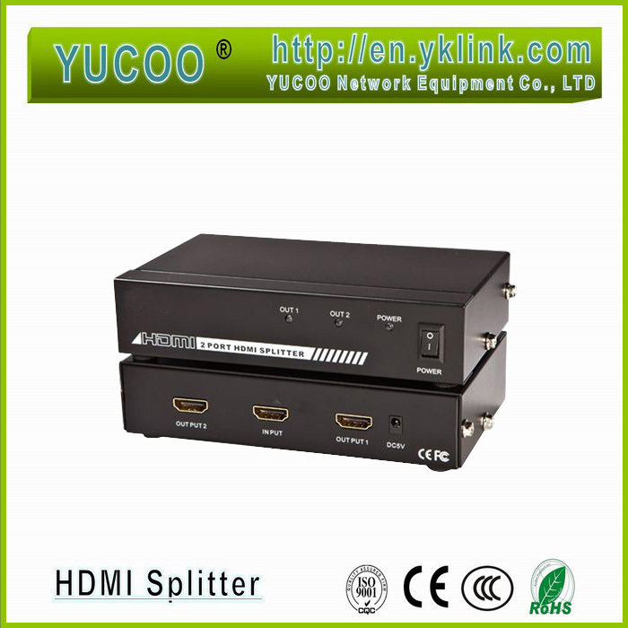1 x 2 HDMI Splitter   Ethernet