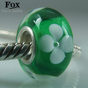 4 5mm Hole Fashion DIY Jewelry 925 sterling silver Loose Glass Charm Beads fit for European