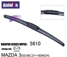 RAINFUN 21+19 dedicated car wiper blade for old MAZDA 3 (03-08), car Wiper auto soft windshield wiper, 2 size in one box